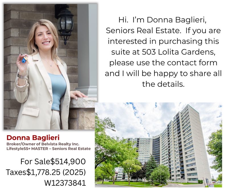 5033 Lolita Gardens Mississauga - for sale -  Seniors Real Estate - Donna Baglieri